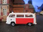Volkswagen Kombi Bus T2b - Brekina Rijkspolitie wit / oranje, Hobby en Vrije tijd, Modelauto's | 1:87, Ophalen of Verzenden, Zo goed als nieuw