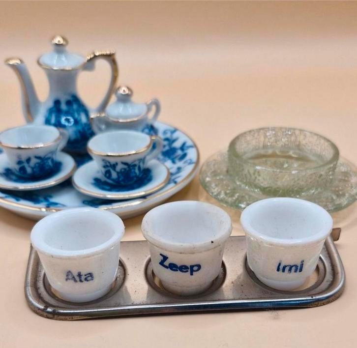 Vintage Poppen Servies, Glazen & Zeepset, Antiek en Kunst, Antiek | Speelgoed, Verzenden