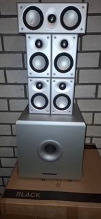 2x Mordaunt Short 5.1 Surround Sets per set tekoop, Audio, Tv en Foto, Luidsprekers, Ophalen of Verzenden, Gebruikt, Complete surroundset