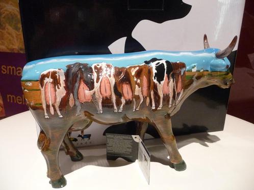 Nieuw Cow Parade koe The Tank large gratis verzending., Antiek en Kunst, Kunst | Designobjecten, Ophalen of Verzenden