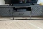 TV Meubel Mangohout - 210cm met visgraat patroon, Ophalen of Verzenden, Zo goed als nieuw, 25 tot 50 cm, Minder dan 100 cm