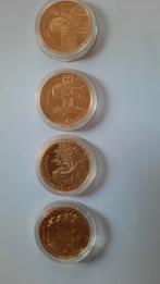 Vergulde Herdenkings munten., Ophalen of Verzenden, Overige landen, 2 euro