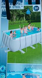 Bestway zwembad L450XB250XH122, Tuin en Terras, Zwembaden, 200 tot 300 cm, Zo goed als nieuw, 400 cm of meer, Rechthoekig