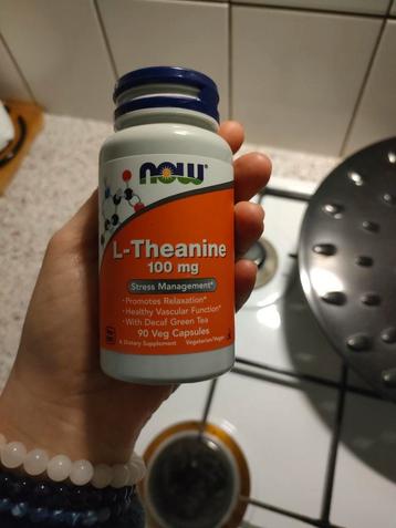 Te koop 89 capsules L-theanine 100 mg (eentje gebruikt)   beschikbaar voor biedingen