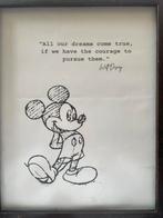 Mickey Mouse Quote, Ophalen of Verzenden, Zo goed als nieuw, Print, Minder dan 50 cm