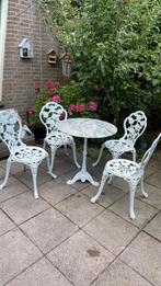 Setje tuin terras gietijzer gietijzeren tafel stoelen set, Tuin en Terras, Tuinsets en Loungesets, Ophalen, Overige materialen