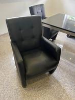 Eetkamerstoelen, Huis en Inrichting, Stoelen, Ophalen, Gebruikt, Zwart, Leer