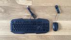 Trust gaming keyboard met muis, Computers en Software, Toetsenborden, Bedraad, Ophalen of Verzenden, Gaming toetsenbord, Zo goed als nieuw