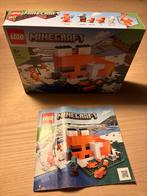 Lego Minecraft 21178 compleet en als nieuw, Ophalen of Verzenden, Zo goed als nieuw