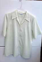 Vintage blouse, maat 38/M - groen - streepje - 90's, Maat 38/40 (M), ., Ophalen of Verzenden, Vintage