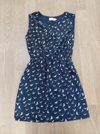 Mouwloze gevoerd jurk met vogelpatroon en zakken, maat 40, Kleding | Dames, Jurken, Maat 38/40 (M), Blauw, Ophalen of Verzenden