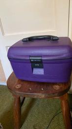 Carlton beautycase, Sieraden, Tassen en Uiterlijk, Beautycases, Ophalen of Verzenden, Zo goed als nieuw, Paars