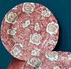 Burleigh Staffordshire Victorian Chintz set van 4 dinerborde, Verzenden, Zo goed als nieuw, Overige stijlen, Bord(en)