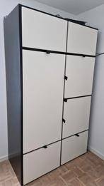 Kledingkast zwart wit, Huis en Inrichting, Kasten | Kledingkasten, 100 tot 150 cm, Gebruikt, Ophalen of Verzenden, 50 tot 75 cm