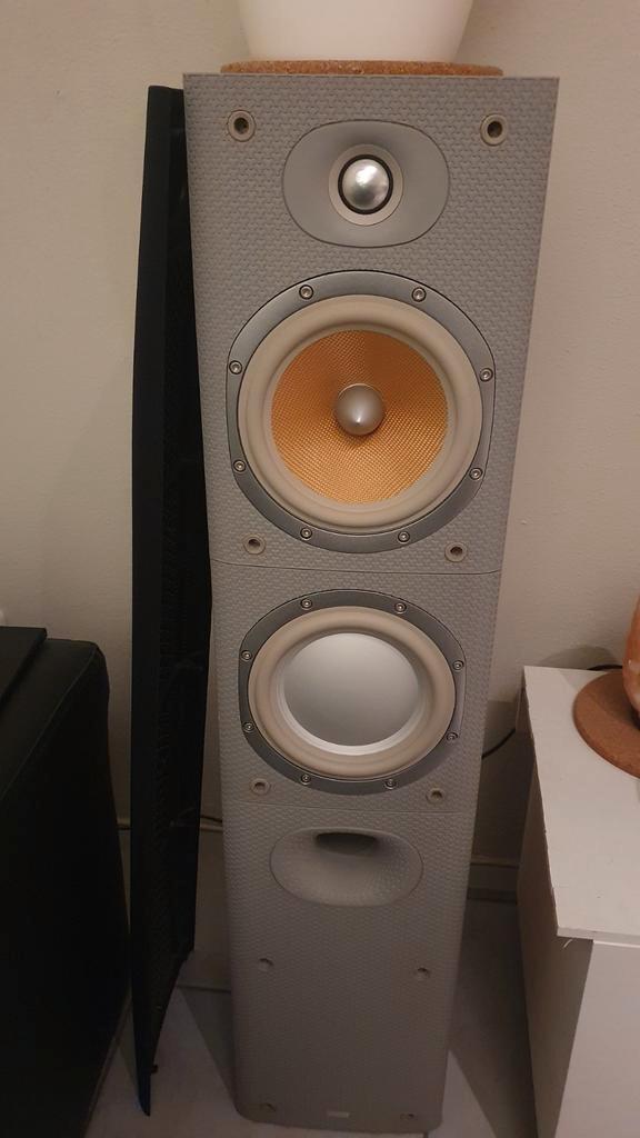 Bowers & Wilkins DM603 S3 Luidsprekers, Audio, Tv en Foto, Luidsprekers, Gebruikt, Front, Rear of Stereo speakers, 120 watt of meer