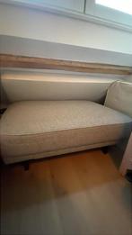 Grijze Hocker / Voetenbank, Ophalen, 75 tot 100 cm, Zo goed als nieuw, Stof