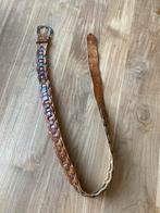 Vintage leren riem, Echt leder, 90 tot 100 cm, Heupriem, Ophalen of Verzenden