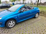 Peugeot 206 1.6 16V CC 2002 Blauw, Voorwielaandrijving, 4 cilinders, Cabriolet, Handgeschakeld