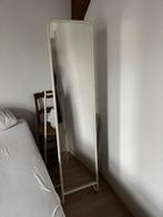 Staande spiegel ‘KNAPPER’ - IKEA wit, Huis en Inrichting, Woonaccessoires | Spiegels, Ophalen, Minder dan 50 cm, Zo goed als nieuw