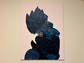 Kakketoe Schilderij - Handgemaakt beschikbaar voor biedingen