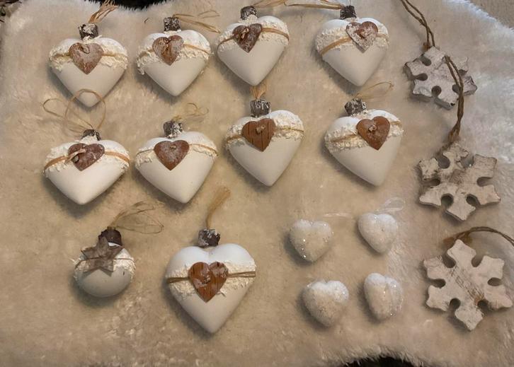 Brocante style kerstboom versiering, Diversen, Kerst, Zo goed als nieuw, Ophalen of Verzenden