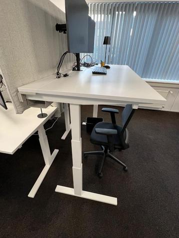 Sta/Zitbureau 160x80 | WIT | + Akoestisch wandpaneel | NIEUW