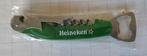 Heineken Flesopener/kurkentrekker/mes metaal/plastic, Verzamelen, Biermerken, Ophalen of Verzenden, Nieuw, Flesopener, Heineken