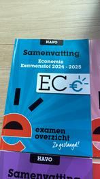 examenoverzicht boekje economie 2024 - 2025 HAVO, Overige vakken, HAVO, Ophalen of Verzenden, ExamenOverzicht