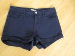 H&M - blauwe korte broek - damesmaat 38, Maat 38/40 (M), H&M, Kort, Blauw