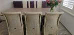 Tafel met bank en stoelen, Huis en Inrichting, Complete eetkamers, Minder dan 4 stoelen, Gebruikt, Modern en strak, Ophalen