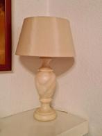 2 dezelfde tafel lampen marmer / albast met kap samen, Huis en Inrichting, Lampen | Tafellampen, Overige materialen, Ophalen of Verzenden
