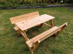 Houten picknicktafel voor kinderen, Tuin en Terras, Picknicktafels, Gebruikt, Rechthoekig, Hout, Ophalen