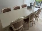complete eettafel met 6 stoelen, 4 tot 6 stoelen, Gebruikt, Ophalen