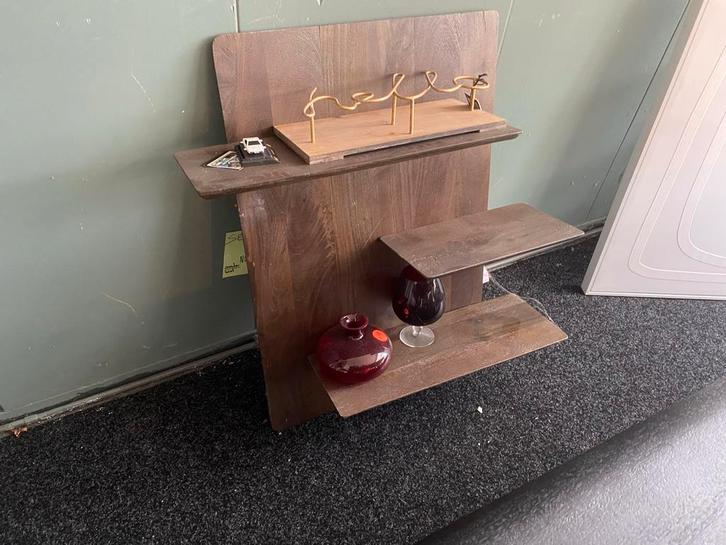 Wandrek van mangohout, Huis en Inrichting, Woonaccessoires | Wandplanken en Boekenplanken, Nieuw, Ophalen