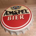 Amstel Bier Wandklok vintage goed werkende, Ophalen of Verzenden, Gebruikt, Amstel