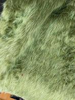 Teddy Stof Bont Langharig Groen 150 breed, Hobby en Vrije tijd, Stoffen en Lappen, 200 cm of meer, Nieuw, Groen, Polyester