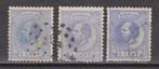 Nederland 19 3x Willem III 1872 ; OUD Nederland voor 10% CW, Verzenden, T/m 1940, Gestempeld