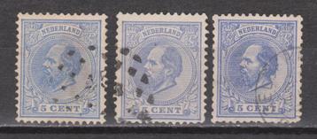 Nederland 19 3x Willem III 1872 ; OUD Nederland voor 10% CW beschikbaar voor biedingen