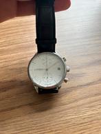 About Vintage 1844 chronograph horloge 41mm zwart, Sieraden, Tassen en Uiterlijk, Horloges | Heren, Overige merken, Leer, Staal