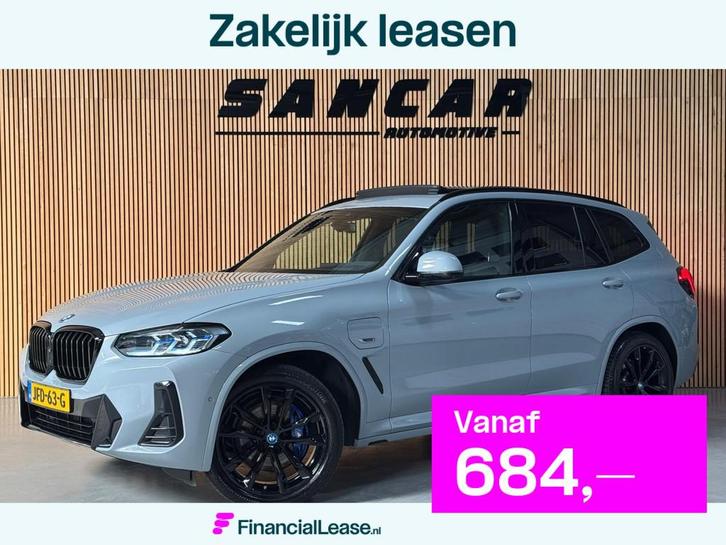 BMW X3 XDrive30e M-sport BROOKLYN GRAU FACELIFT PANO|HUD|TRE, Auto's, BMW, Bedrijf, Lease, Financial lease, X3, 360° camera, ABS