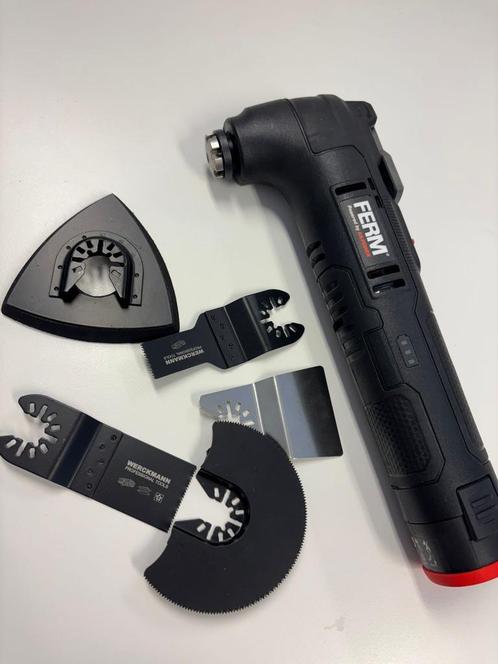 FERM 12V Accu Multitool – Nieuw – Incl. Opzetstukken, Doe-het-zelf en Verbouw, Gereedschap | Handgereedschap, Nieuw, Ophalen of Verzenden