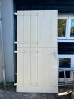 Robuuste houten staldeur, Doe-het-zelf en Verbouw, 100 tot 120 cm, Gebruikt, 215 cm of meer, Ophalen of Verzenden
