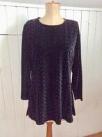 Zwarte velours top L, Kleding | Dames, Truien en Vesten, Ophalen of Verzenden, Zo goed als nieuw, Zwart