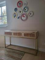 Sidetable Kick Collection rotan nature, Huis en Inrichting, Tafels | Sidetables, Ophalen, Gebruikt, 100 tot 150 cm, 25 tot 50 cm