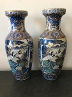 2 Satsuma vazen kraanvogels, Ophalen