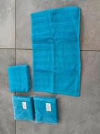 4 Stuks Nieuwe Gasten handdorken, Ophalen of Verzenden, Nieuw, Blauw, Gastendoekje