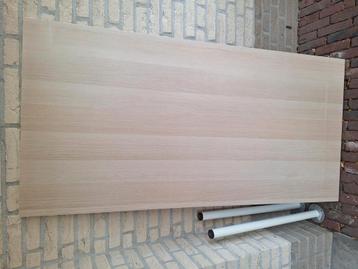Tafelblad Ikea Linnmon & 2 poten Adils wit. beschikbaar voor biedingen