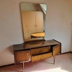Kaptafel met bijpassend bed, Huis en Inrichting, Slaapkamer | Complete slaapkamers, Ophalen, Gebruikt, Twijfelaar, Jaren 60