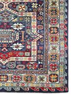 Vintage Perzisch wol Karaja tapijt loper blue star 90x282cm, Persian Perzisch vintage oosters hype, Gebruikt, Rechthoekig, Crème