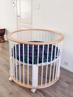 Ronde Bopita box wit/houtkleurig, Kinderen en Baby's, Boxen, Ophalen, Gebruikt, Rond, In hoogte verstelbaar
